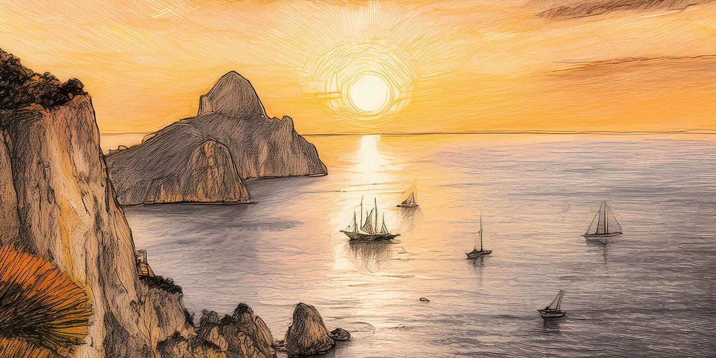 Golden sunset di Morgan Capasso
